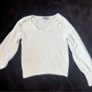 Marled Cozy Ivory V-Neck Sweater